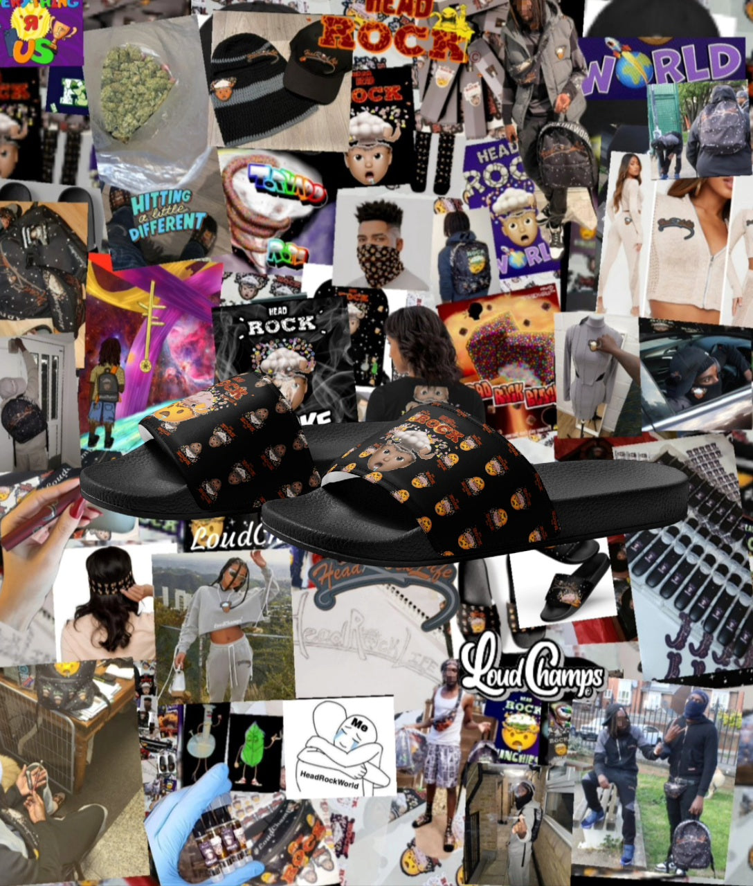 Headrock Unisex OG Abstract Slides