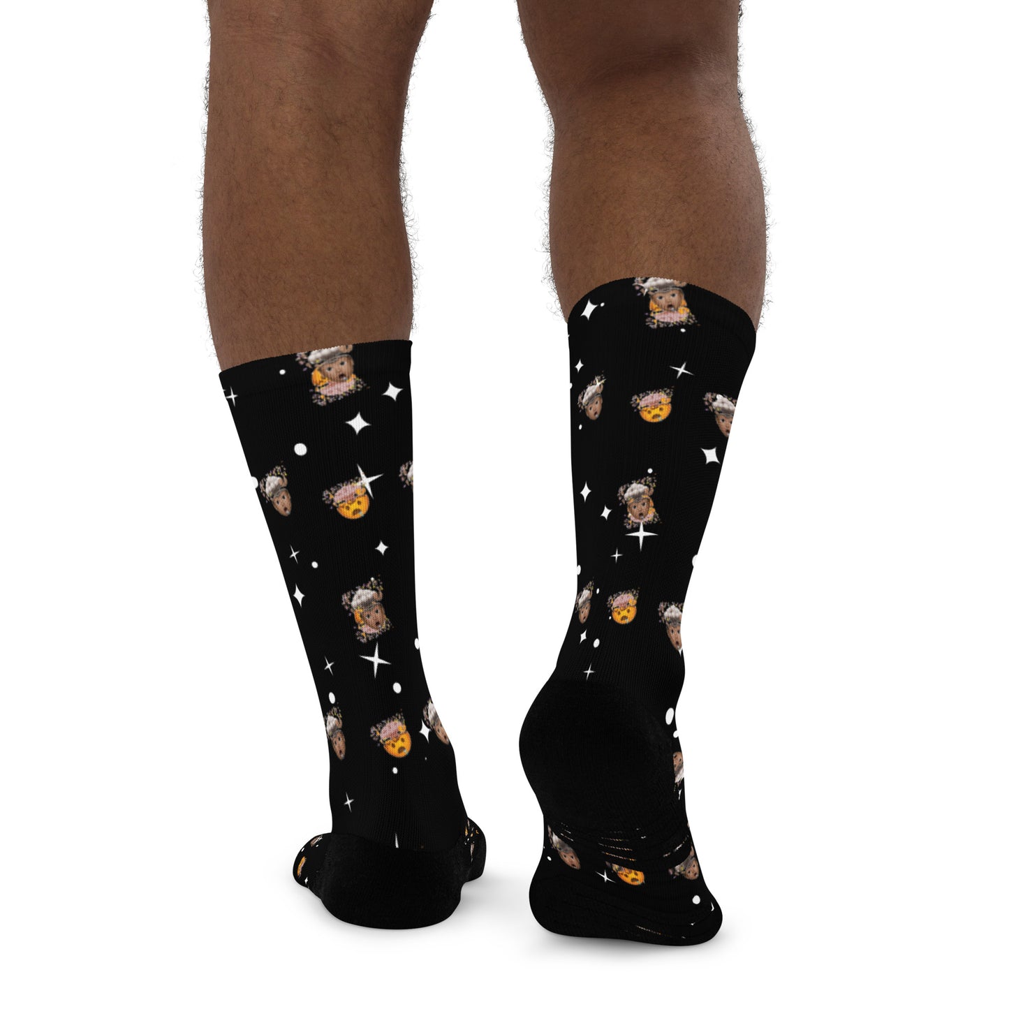 Headrock all-over print crew socks