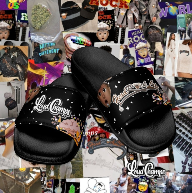 HeadRockLife LoudChamps Abstract Unisex Slides